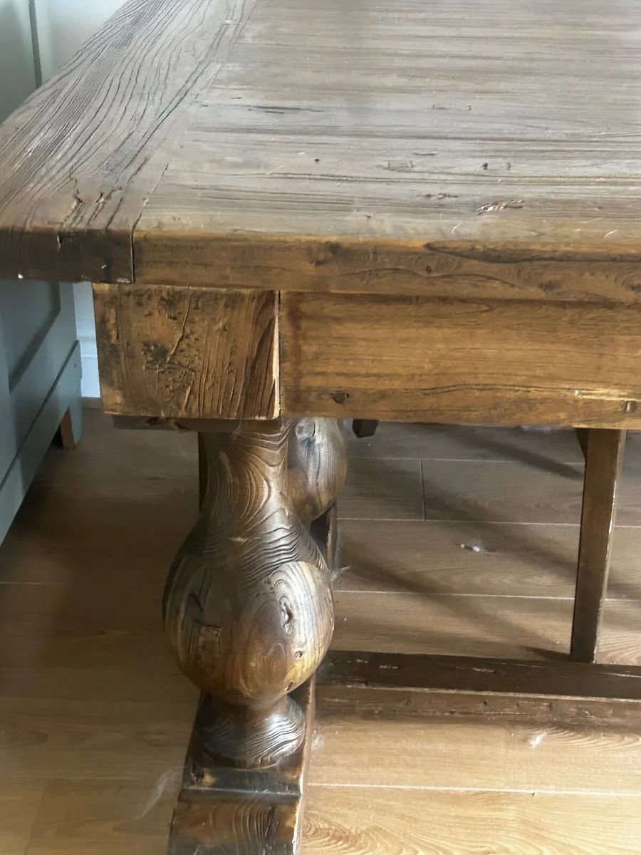 Stunning solid oak table designer - Image 4