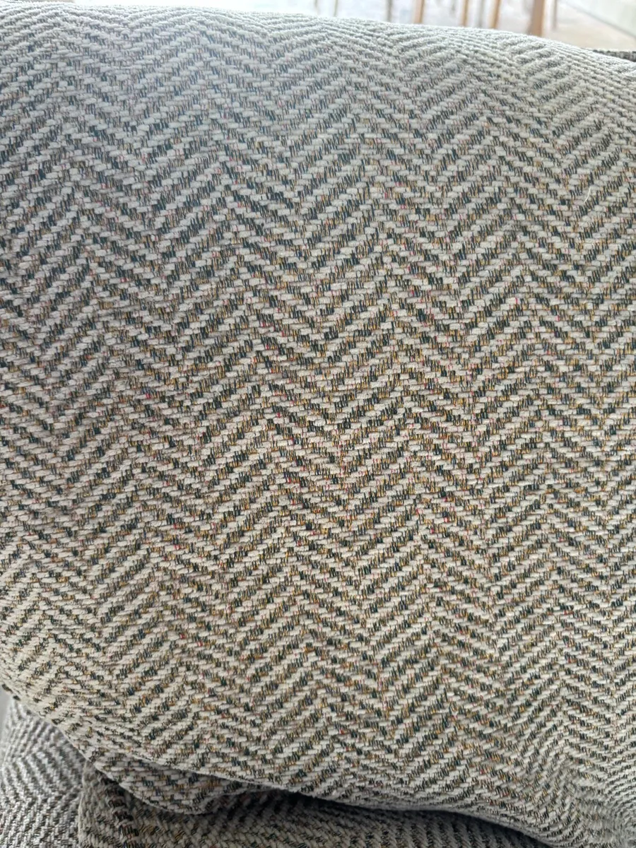 Two piece Tweed Sofa & Armchair - Image 3