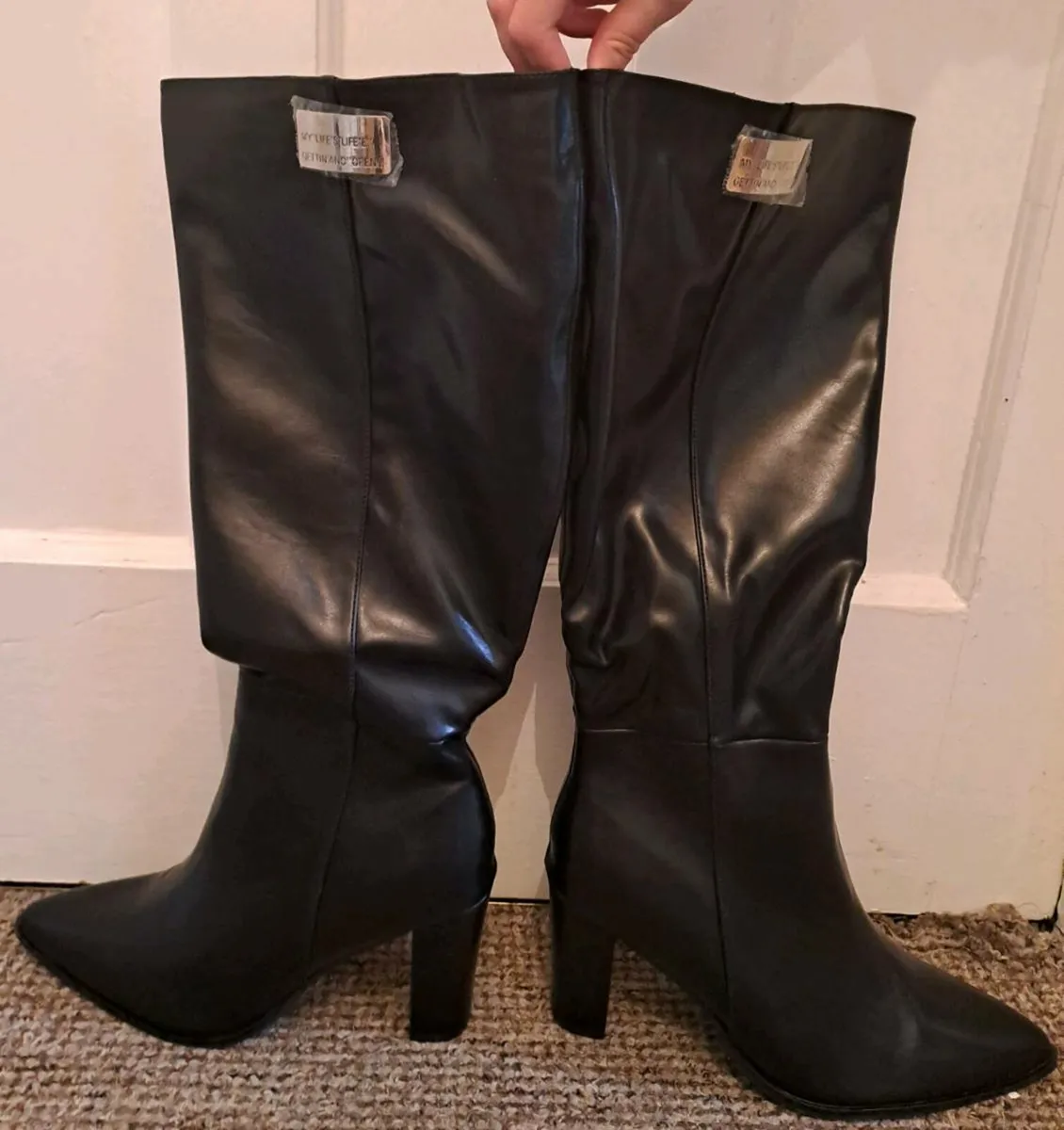 High heel Black boots size 11 or 44 - Image 3
