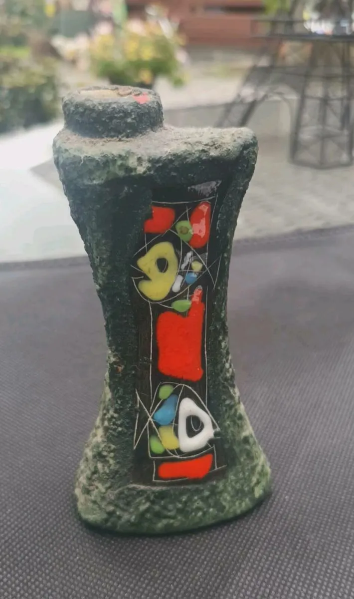 Mid Century Italian pottery bottle D18 post 6e - Image 1