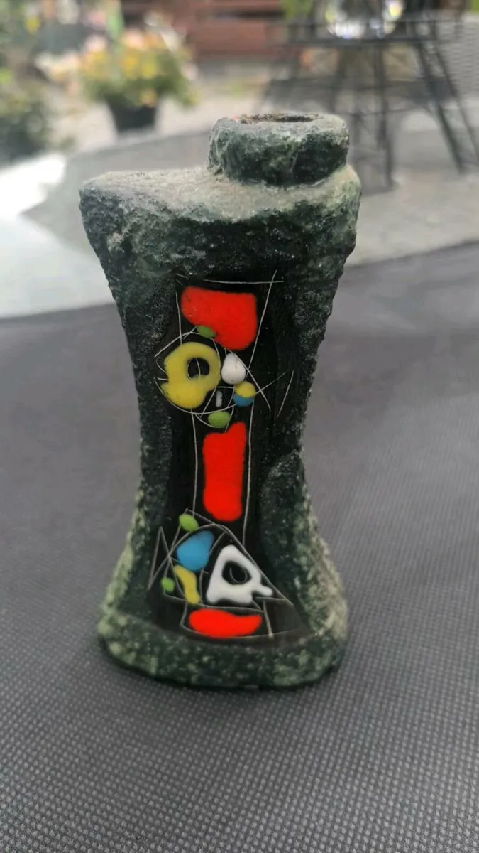Mid Century Italian pottery bottle D18 post 6e - Image 3