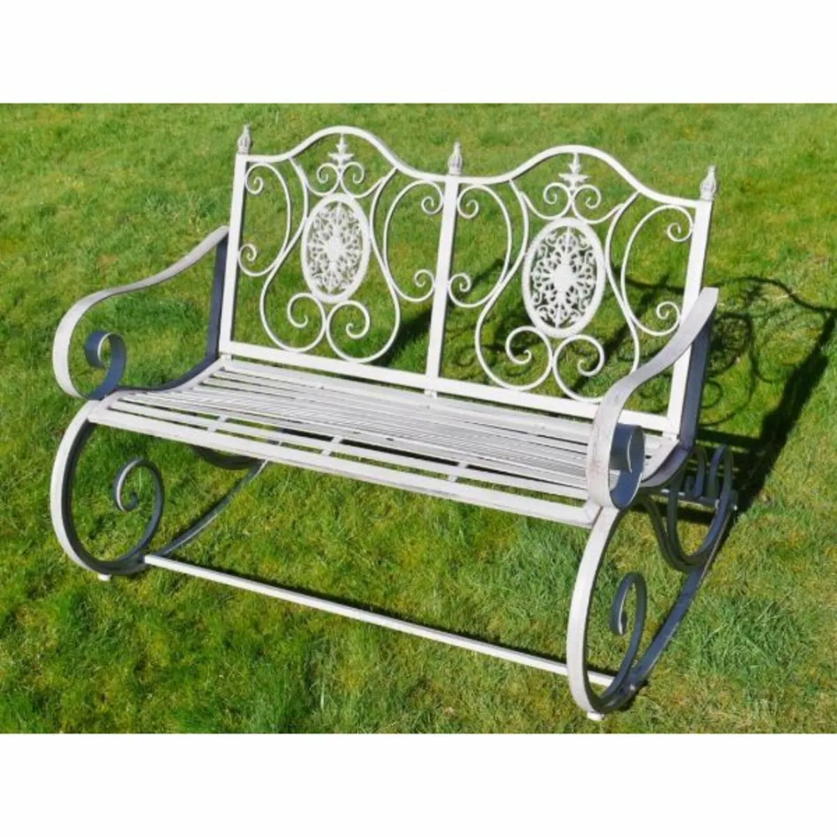 Rocking Bench Double – Ornate – D4845