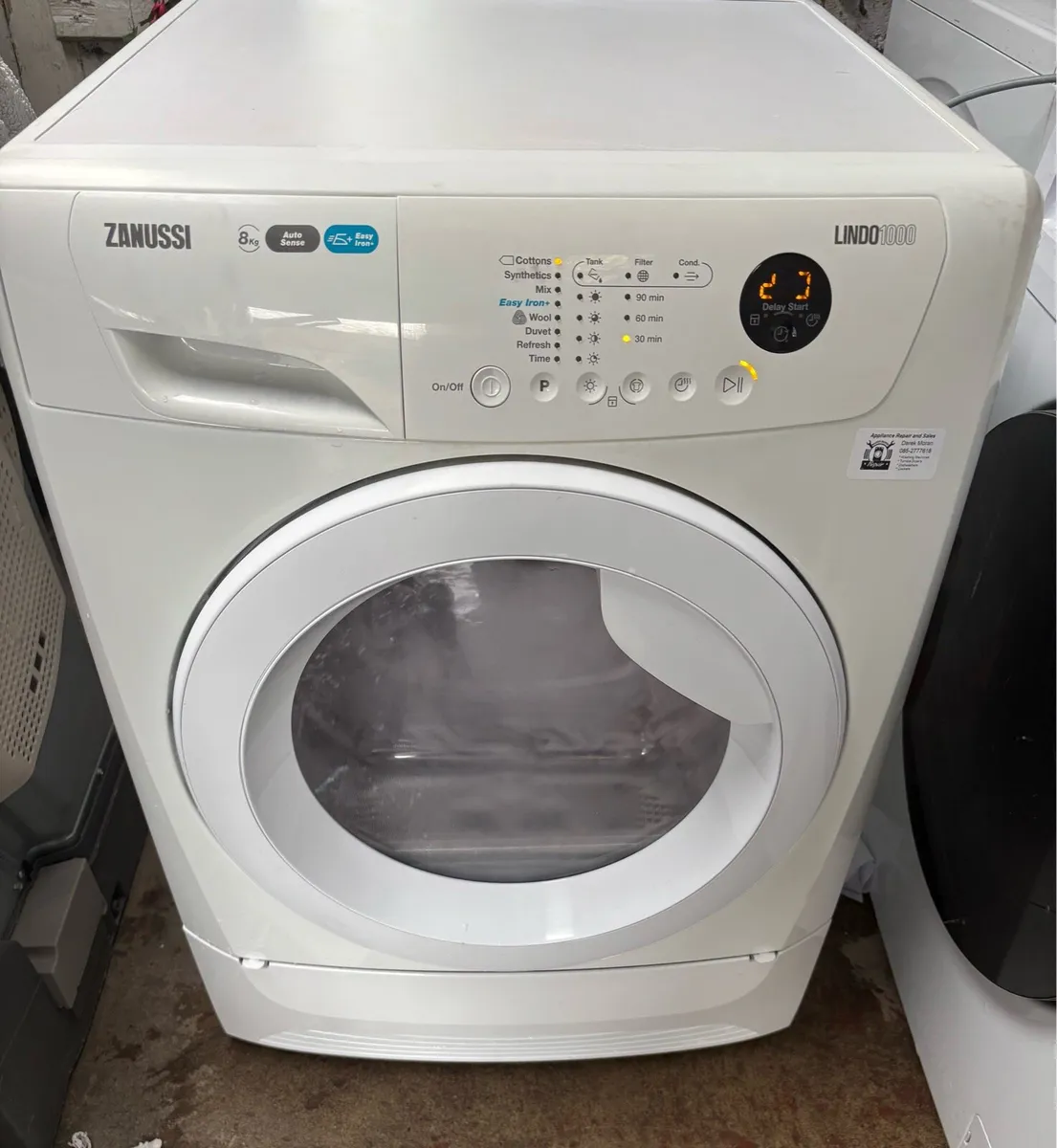 Zanussi Condenser Dryer (Heat Pump) 8kg Drum