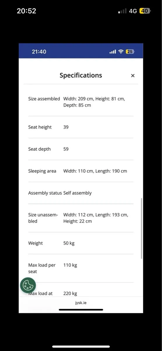 Sofa/couch bed - Image 2