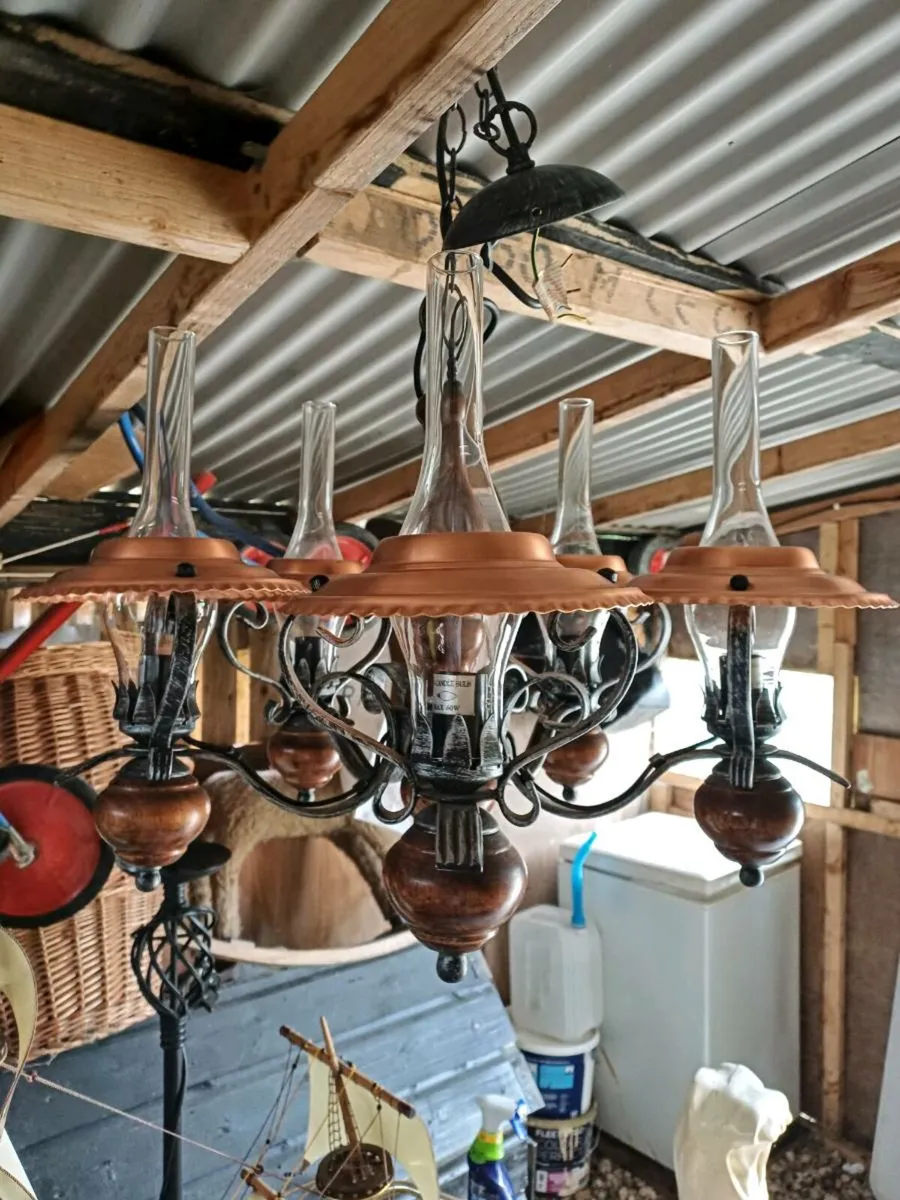 Vintage 5 Branch Chandelier - Image 4