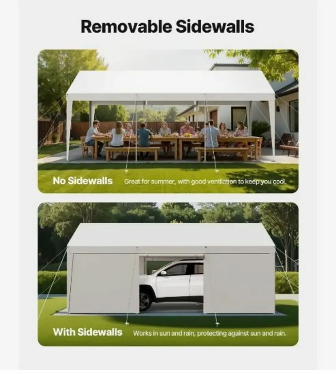 Carport Car Canopy 10x20FT Heavy - Image 4