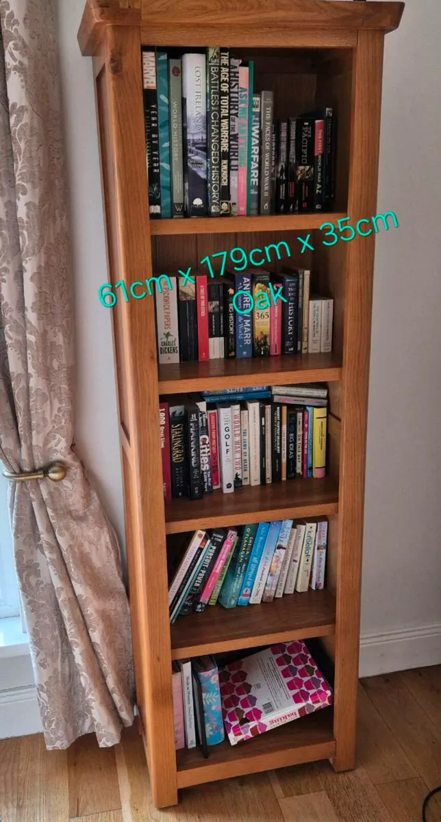 Solid Oak Bookcase - Image 1