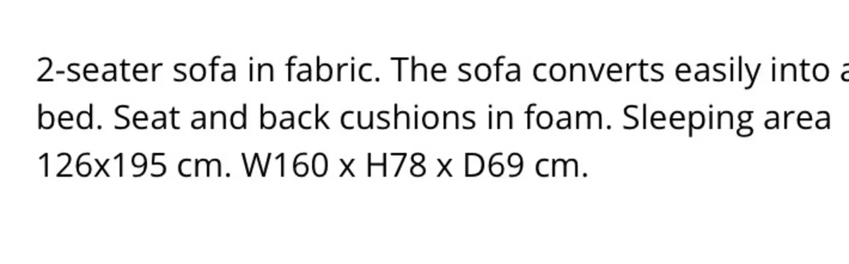 Sofa bed - Image 4