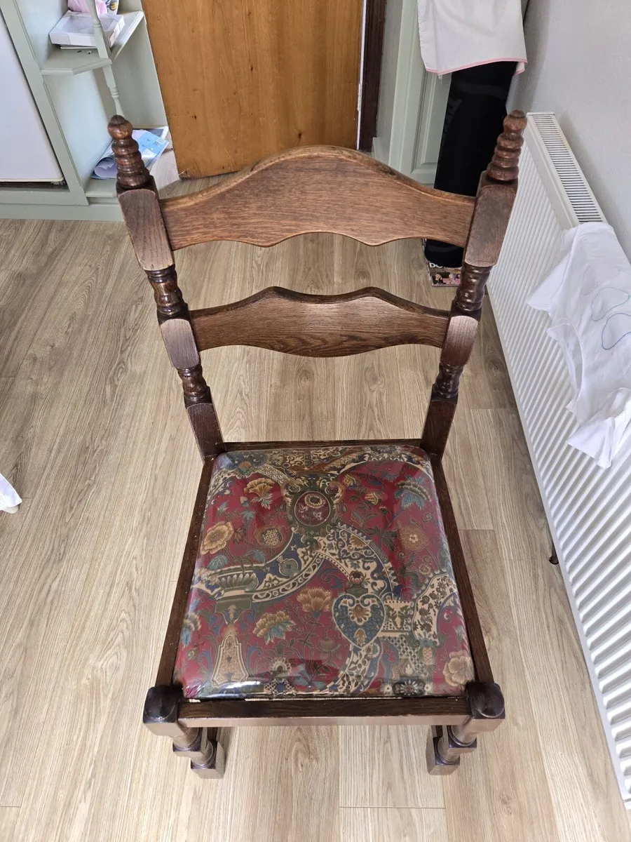 Solid Oak Table and 6 Chairs - Image 2