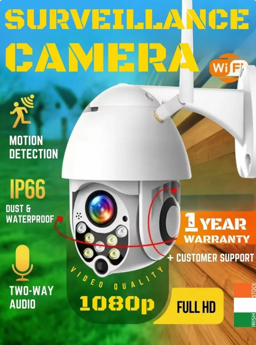 Outdoor 2MP WiFi CCTV Camera with Audio & Zoom - Image 1