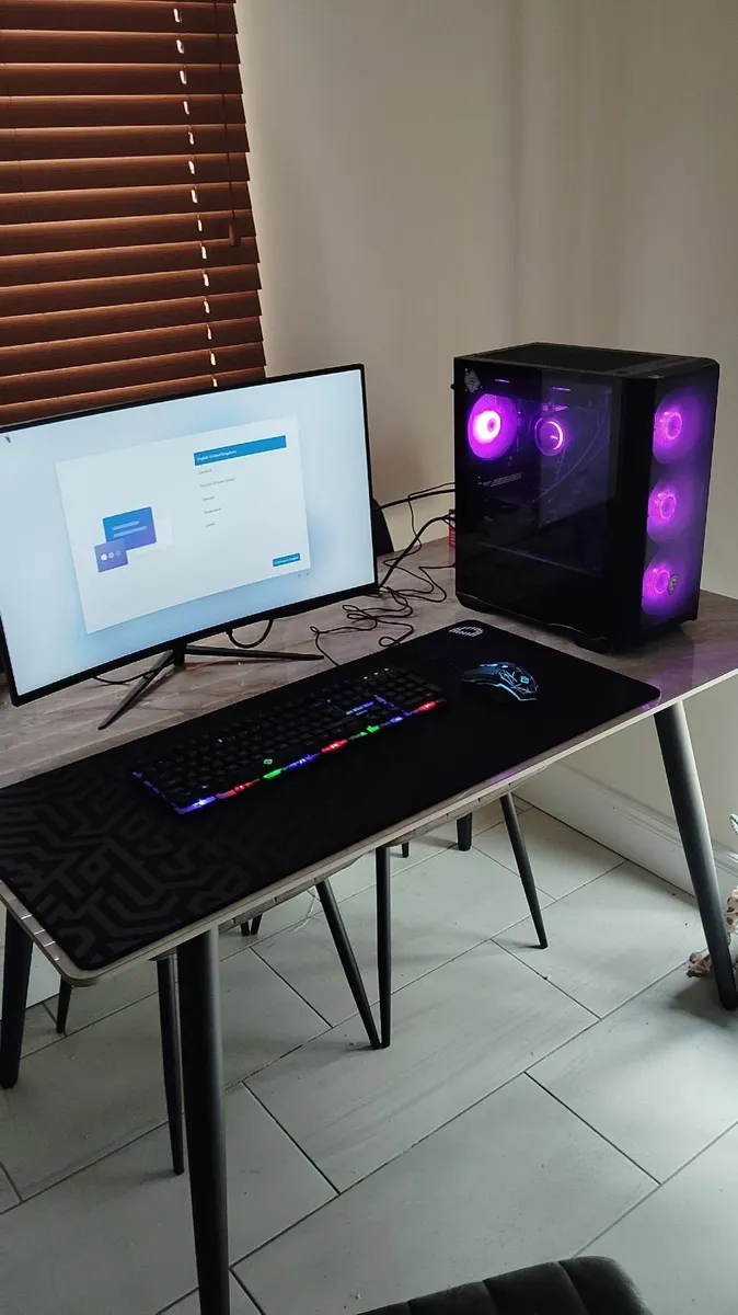 Gaming pc setup