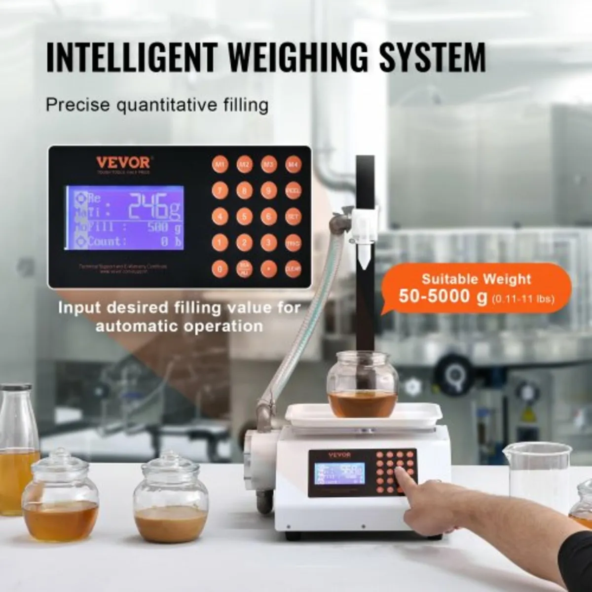 Liquid Filling Machine, 50-5000 g Weighing Capacit - Image 2
