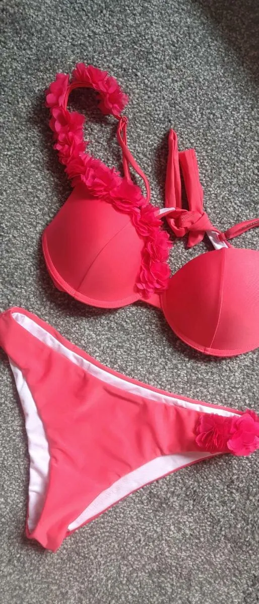 new pink bikini size fits s sm - Image 1