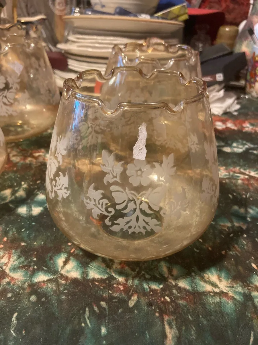Vintage glass globe shades free postage - Image 2