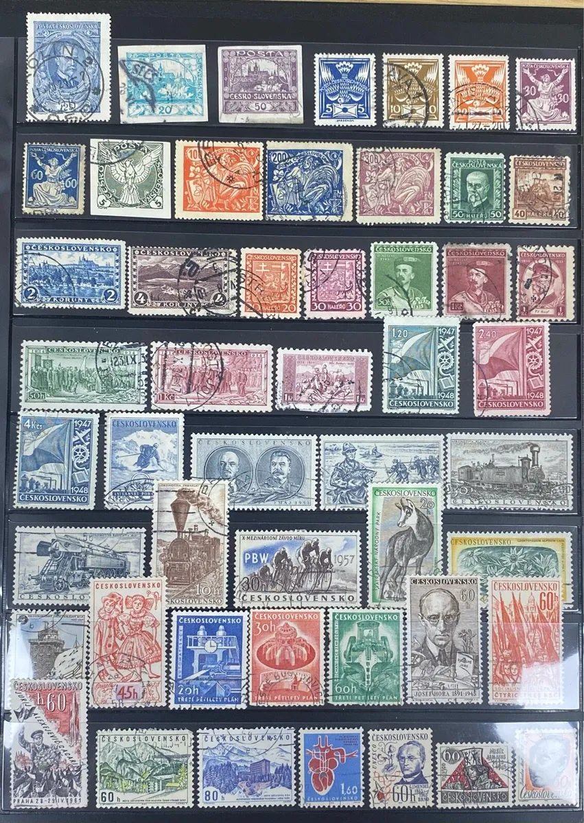 Czechoslovakian stamps - Image 1