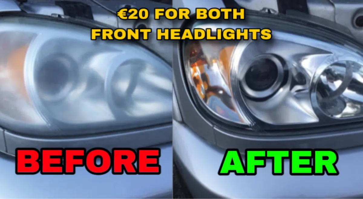 Front Headlight Restoration €20 For both