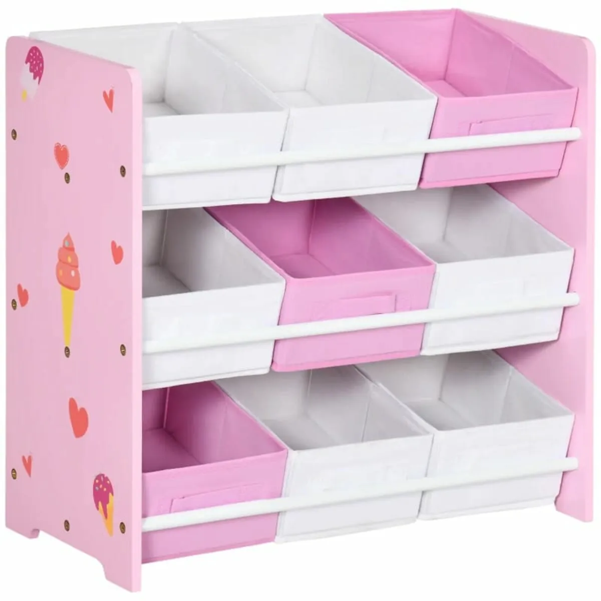 Kids Storage Rack, with Nine Removable Baskets, fo - Image 1