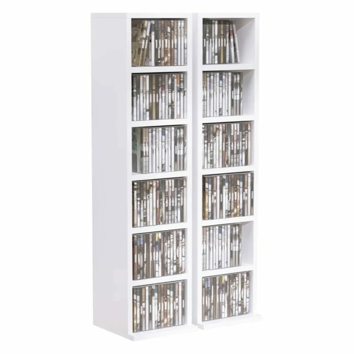 204 CD Media Display Shelf Unit Set of 2 Blu-Ray T - Image 1