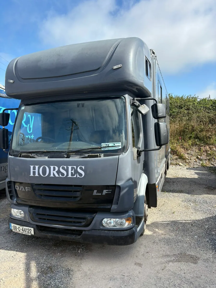 2008 DAF 3 horse lorry DOE &Tax - Image 1