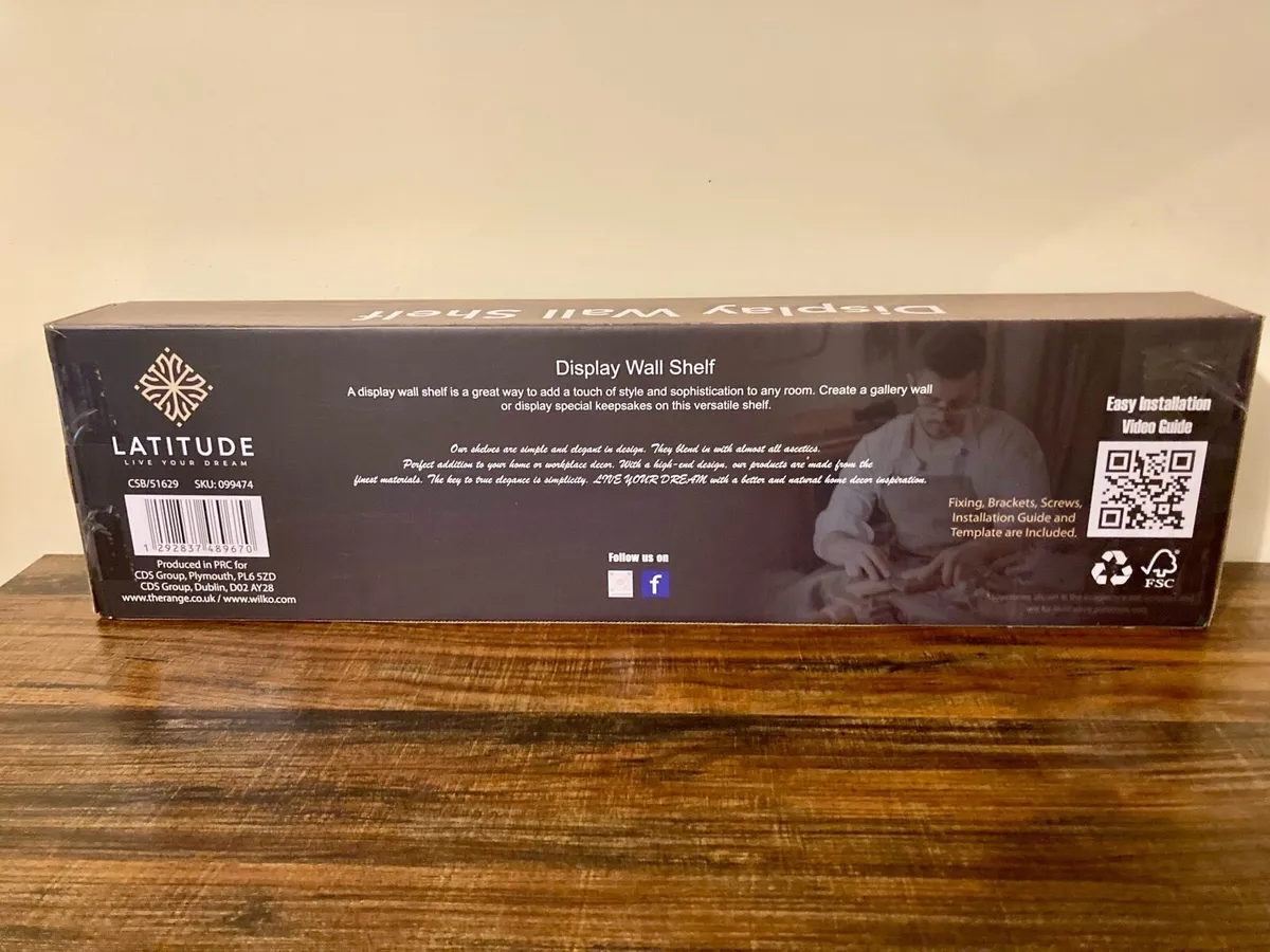 Brand New Latitude Black Display Wall shelf - Image 3