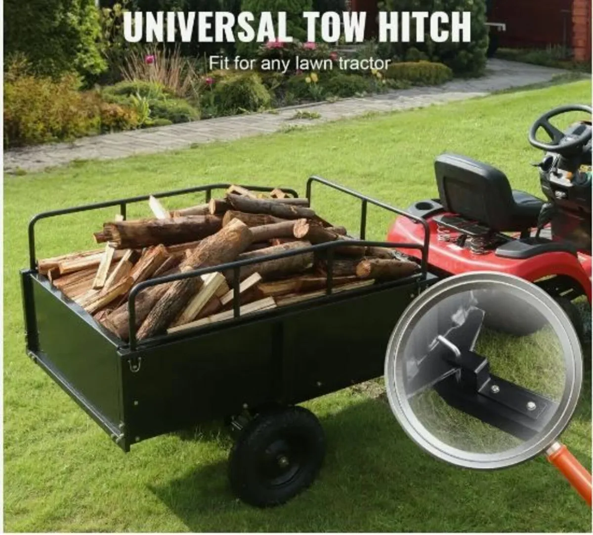 Heavy Duty ATV Trailer Steel Dump Cart - Image 2