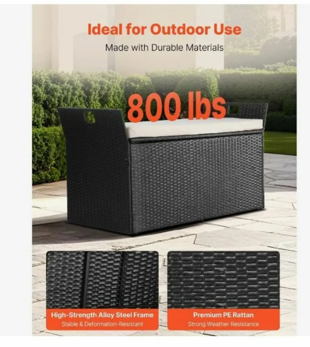 Outdoor Storage Bench - Image 2