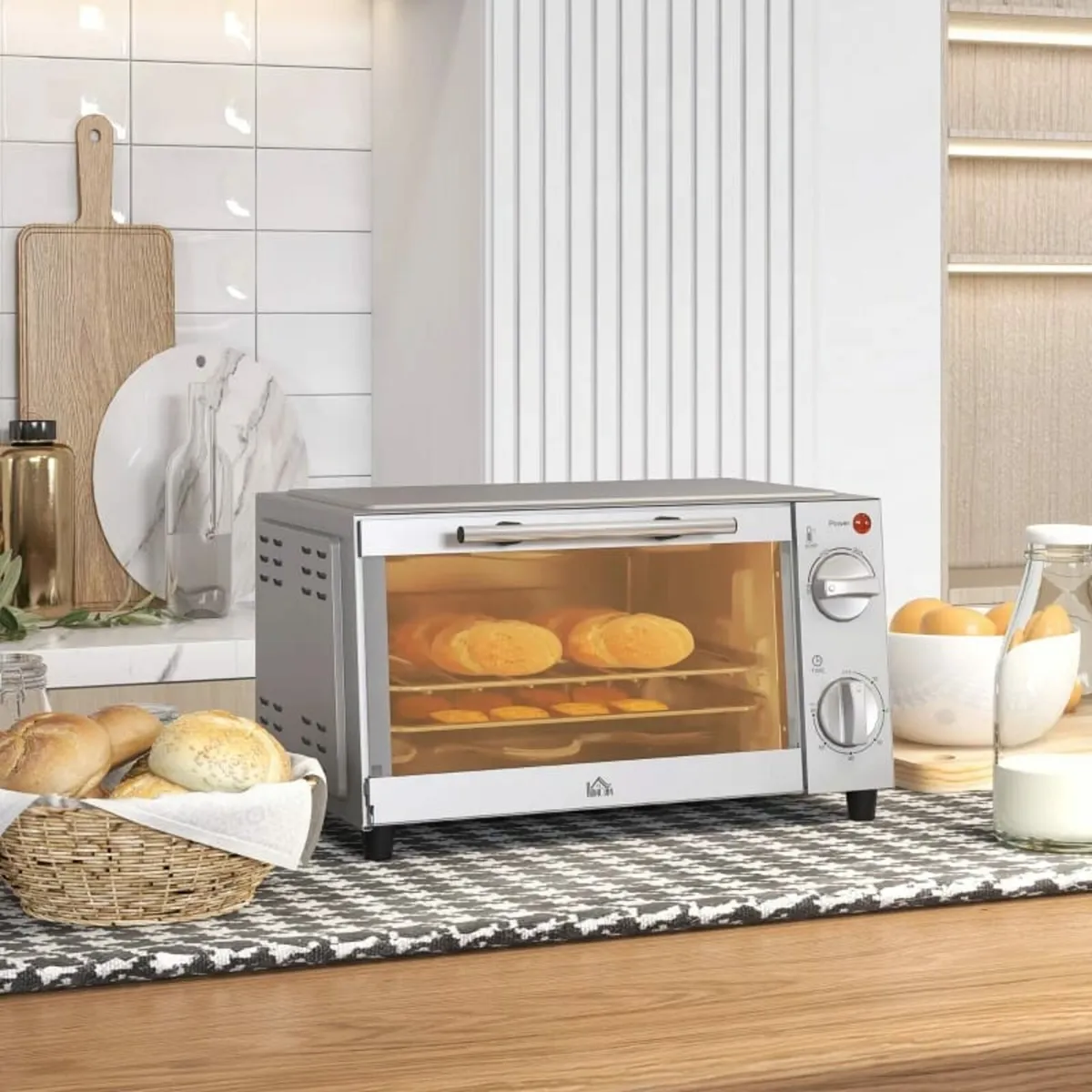 Mini Oven, 9L Countertop Electric Grill, Toaster O - Image 3