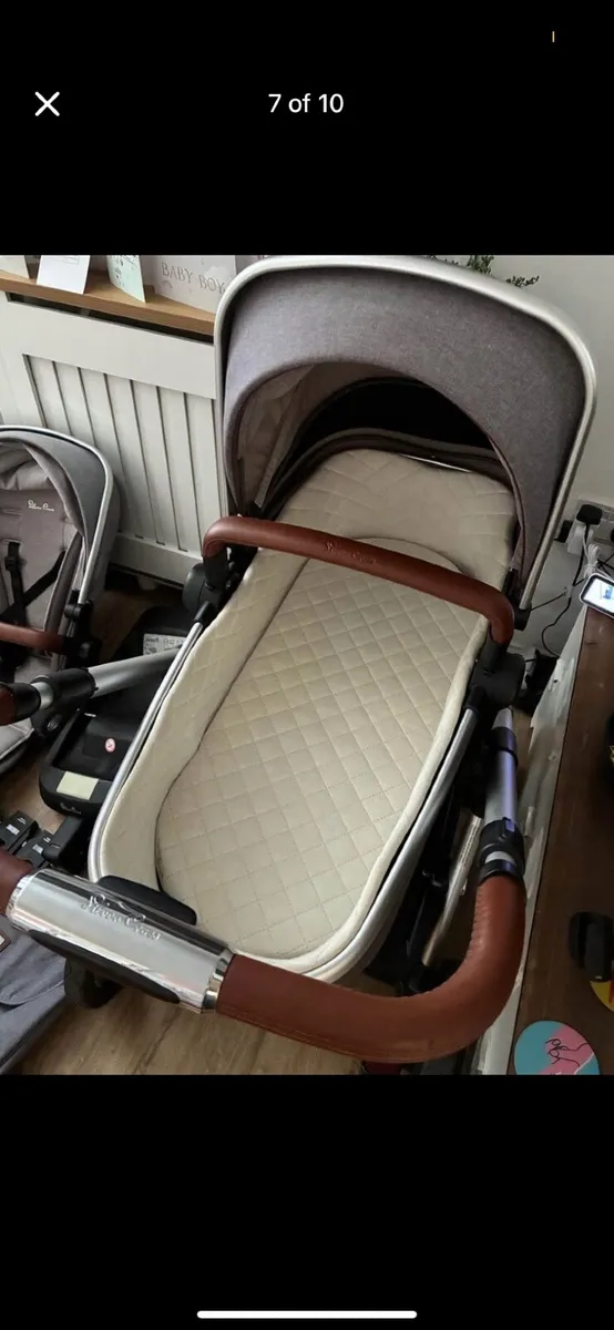 SilverCross Tendem Double Buggy with extras - Image 2