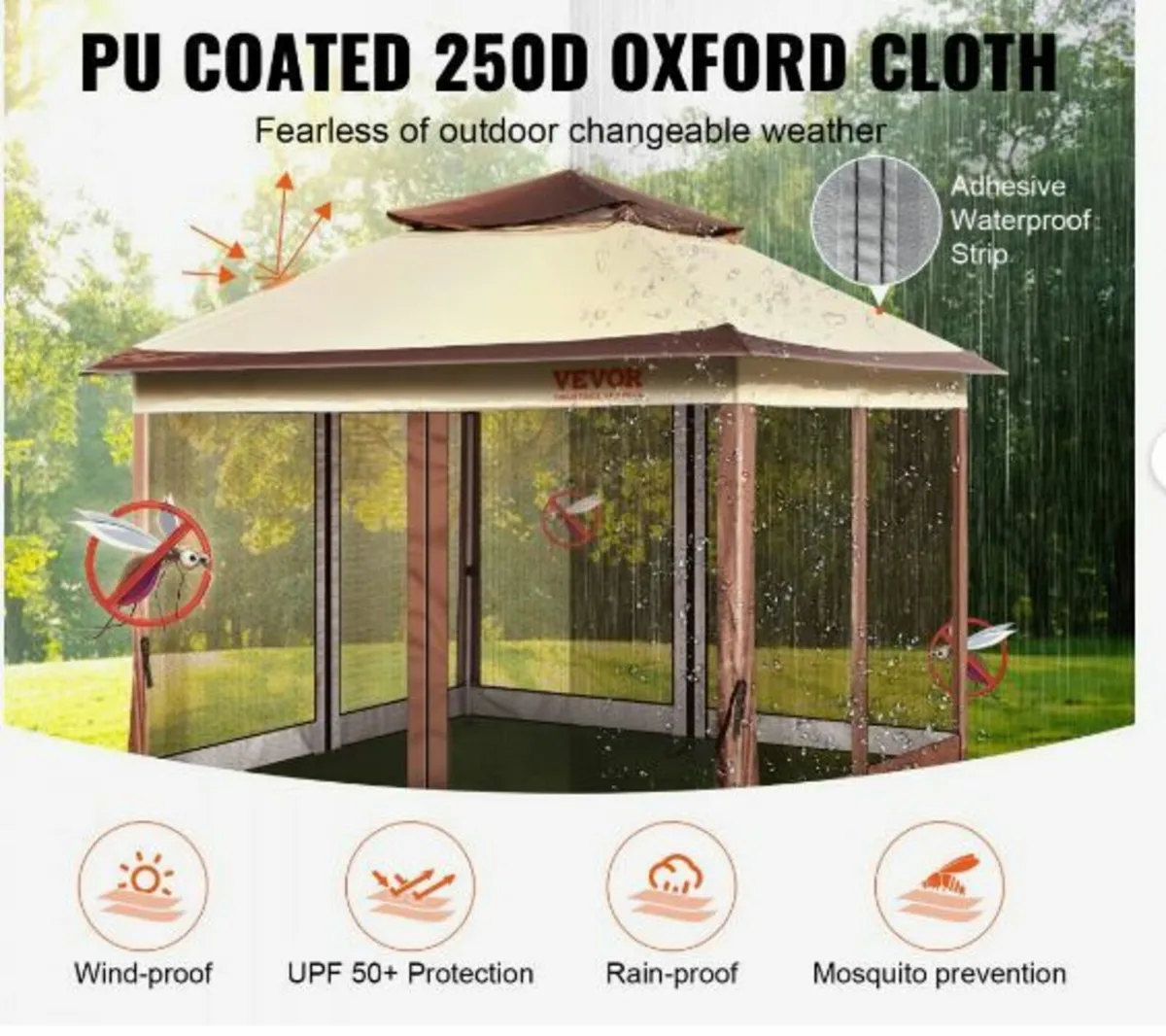 Patio Gazebo, 11 x 11 FT Pop up Gazebo - Image 3