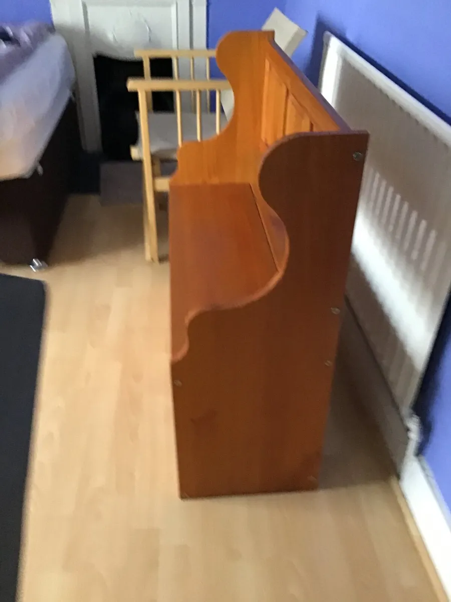 1 Pine seat storage box and larger storage box - Image 1