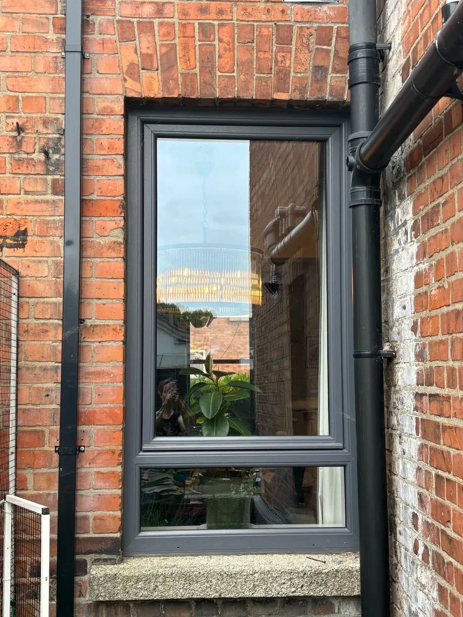 Munster joinery grey window 180cm high x 97cm wide - Image 1