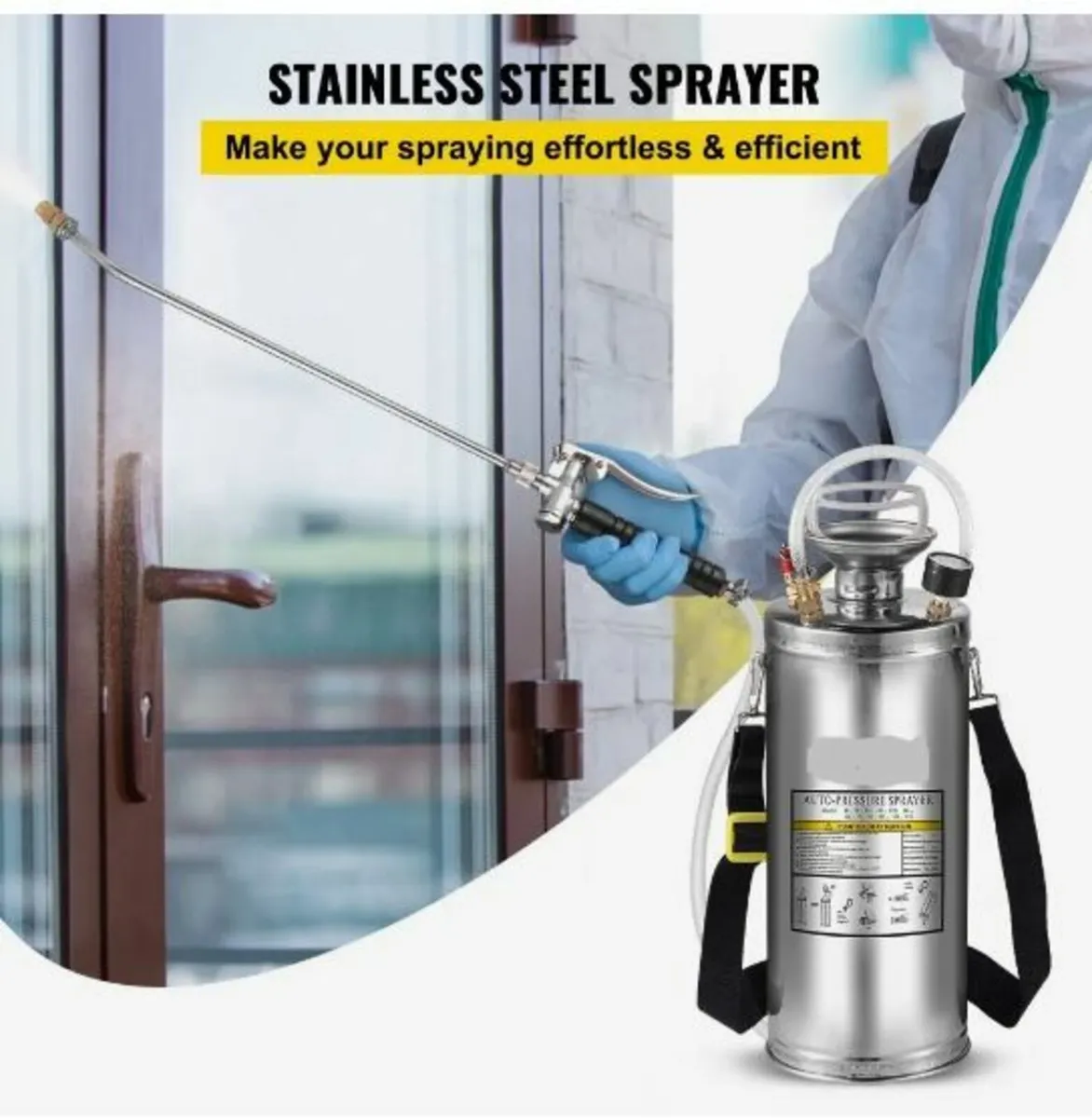 Stainless Steel Sprayer 8L Household - Image 2