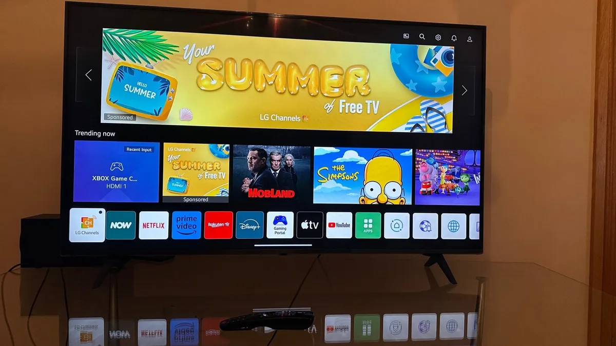 LG 55” 4K UHD Smart TV 55UP77006LB As new - Image 1