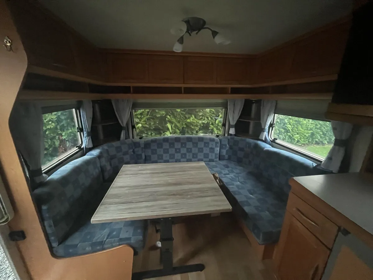 4 berth Hobby Caravan with Awning - Image 4