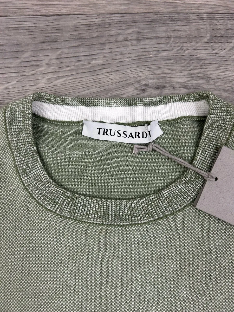 NEW Trussardi Cotton Jumper Mens Small RRP 170 - Image 3