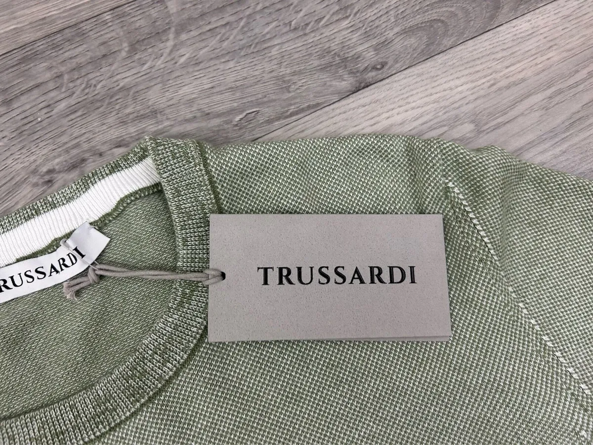 NEW Trussardi Cotton Jumper Mens Small RRP 170 - Image 4