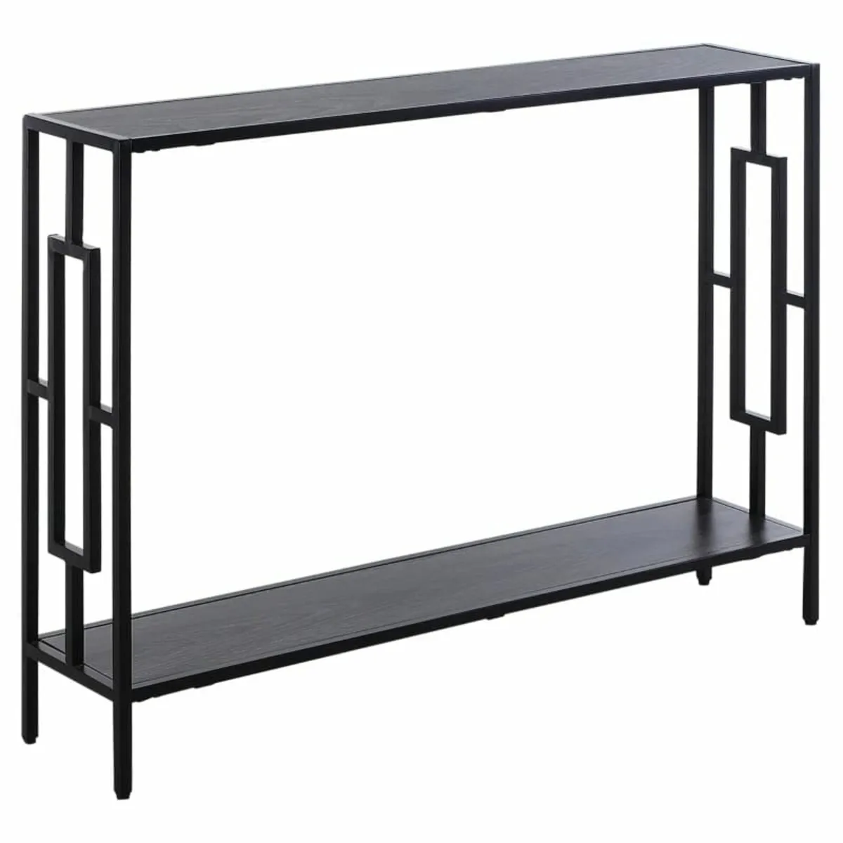 Industrial Console Table with Storage Shelf, Narro - Image 1