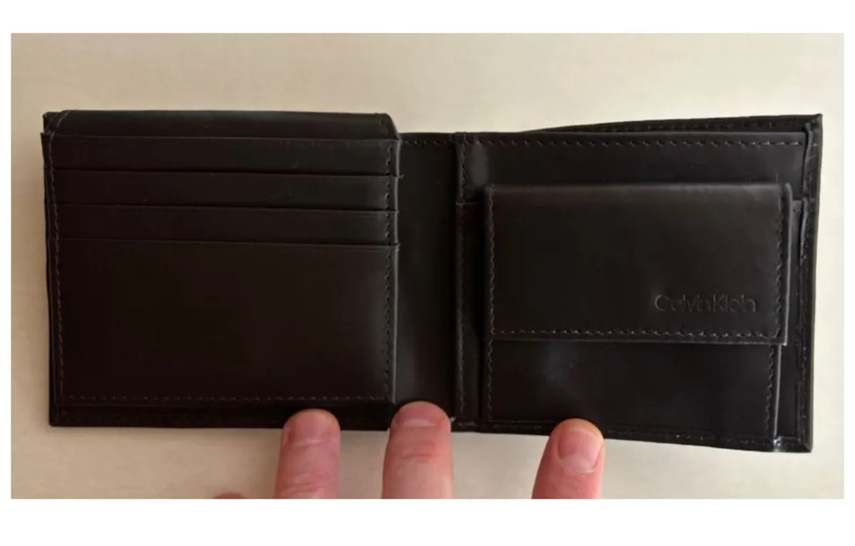 Calvin Klein Men's Leather Wallet Brown New - Image 2