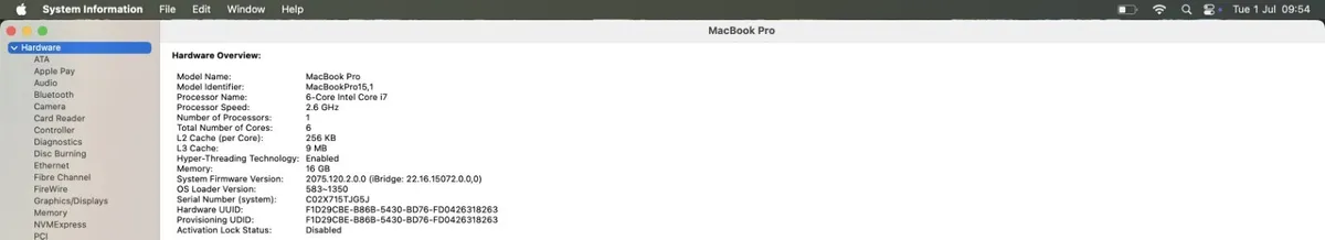 Apple MacBook Pro 15.4" TouchBar -500GB SSD, 16GB - Image 4