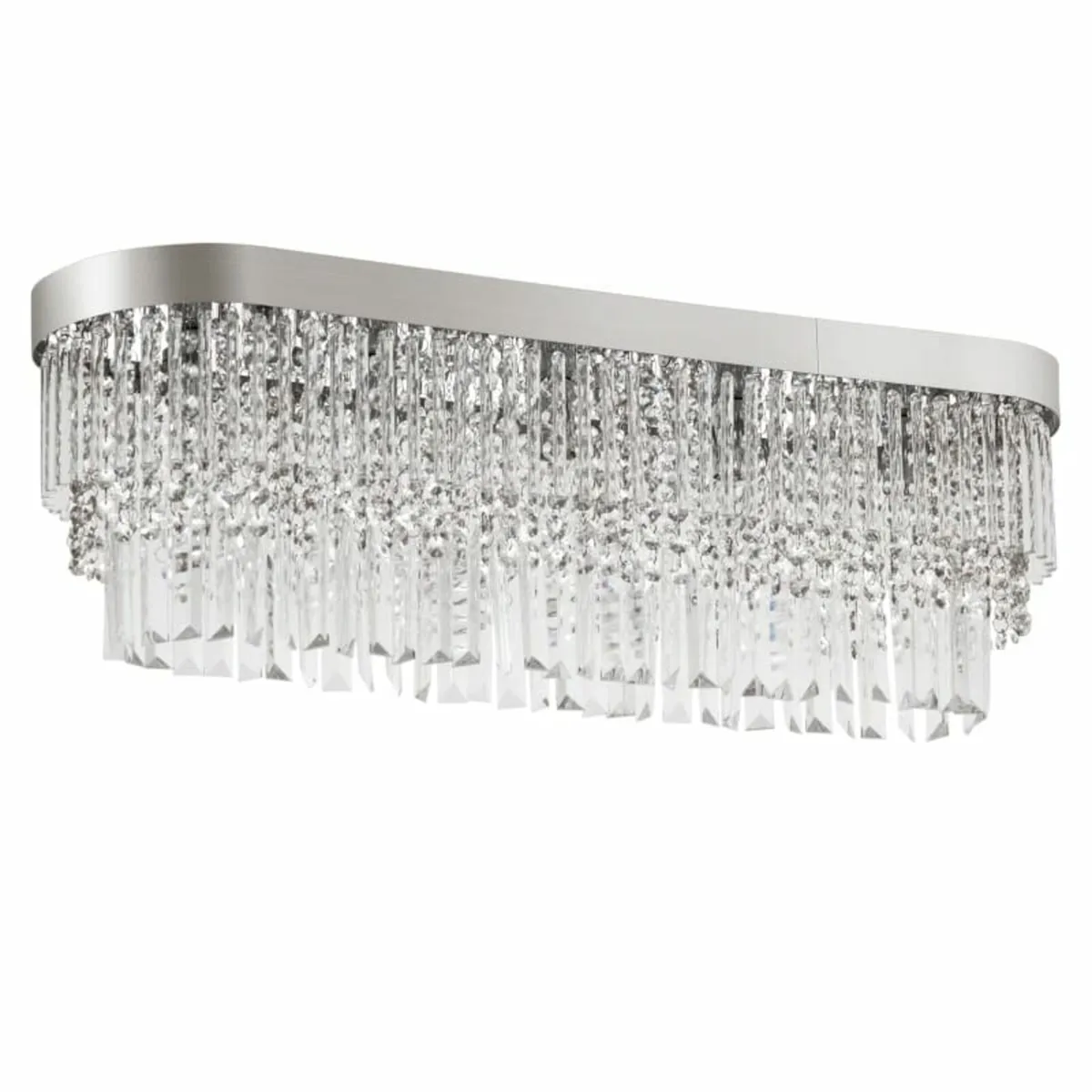 Modern Raindrop Crystal Chandelier, Round Rectangu - Image 1