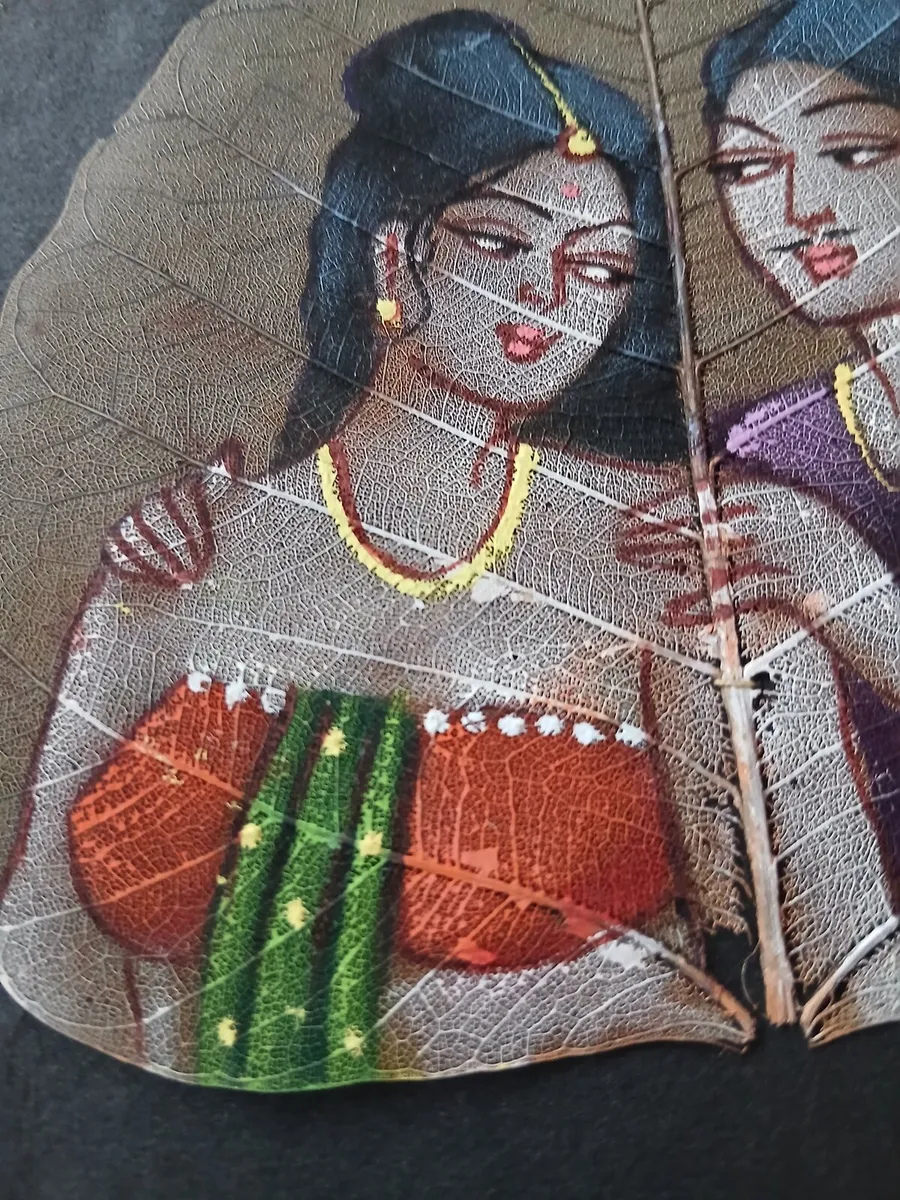 Indian Painting on Leaf - Image 3
