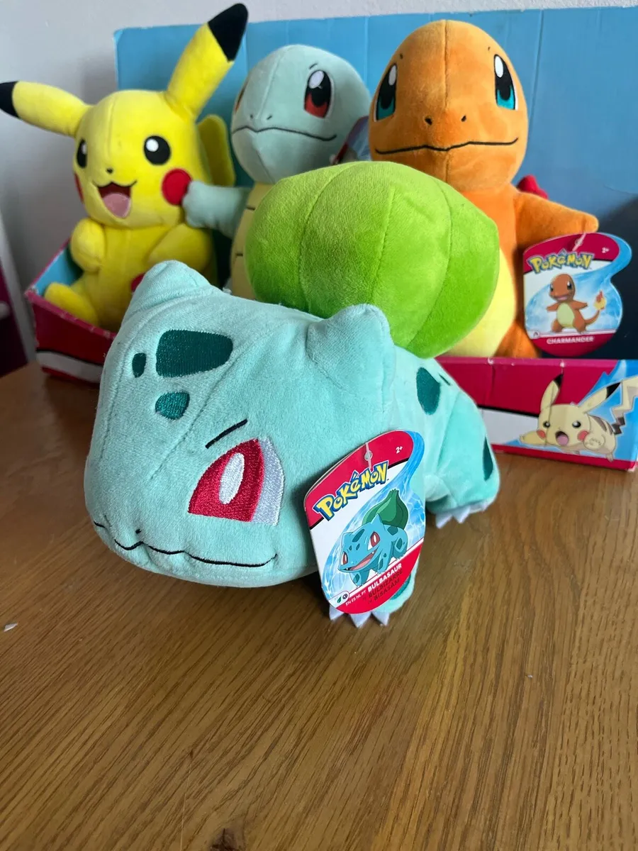 Official Pokémon Plush Set – 4x Gen 1 Starters - Image 2