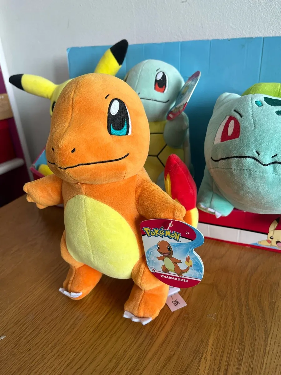 Official Pokémon Plush Set – 4x Gen 1 Starters - Image 3