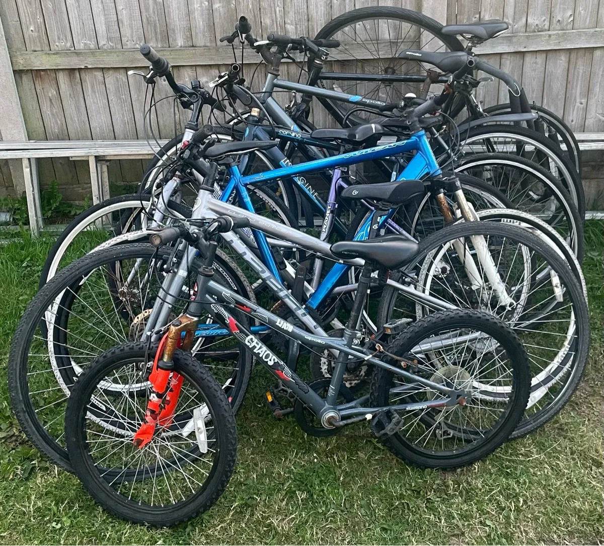 Job lot of bicycles for sale