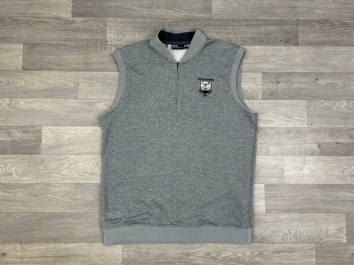 Under Armour Half Zip Golf Vest Gilet Mens Medium - Image 1