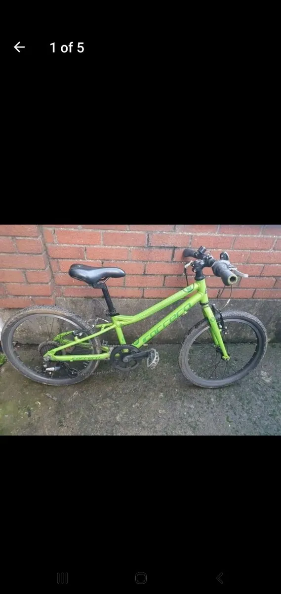 Carrera 20 inch kids bike green - Image 1