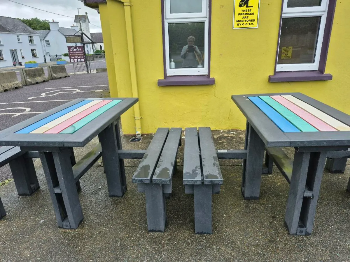 Stainless steel tables and Sinks, + outdoor Tables - Image 1