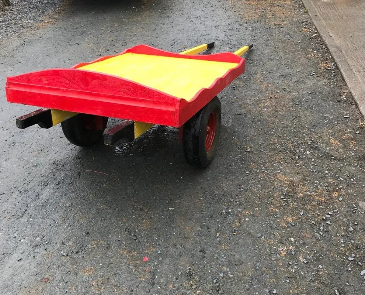 Miniature Flat Cart and Harness For Sale - Image 2