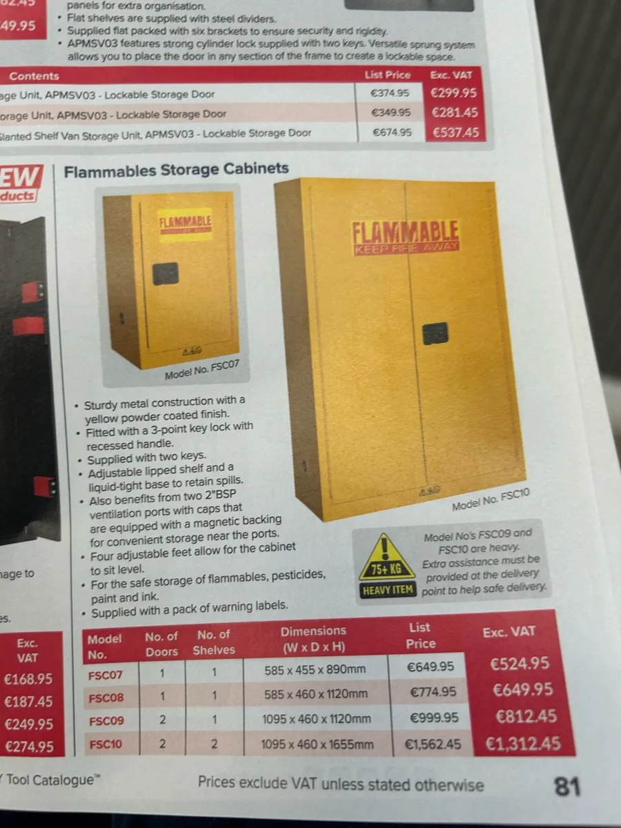 Sealy flammable storage cabinet - Image 3