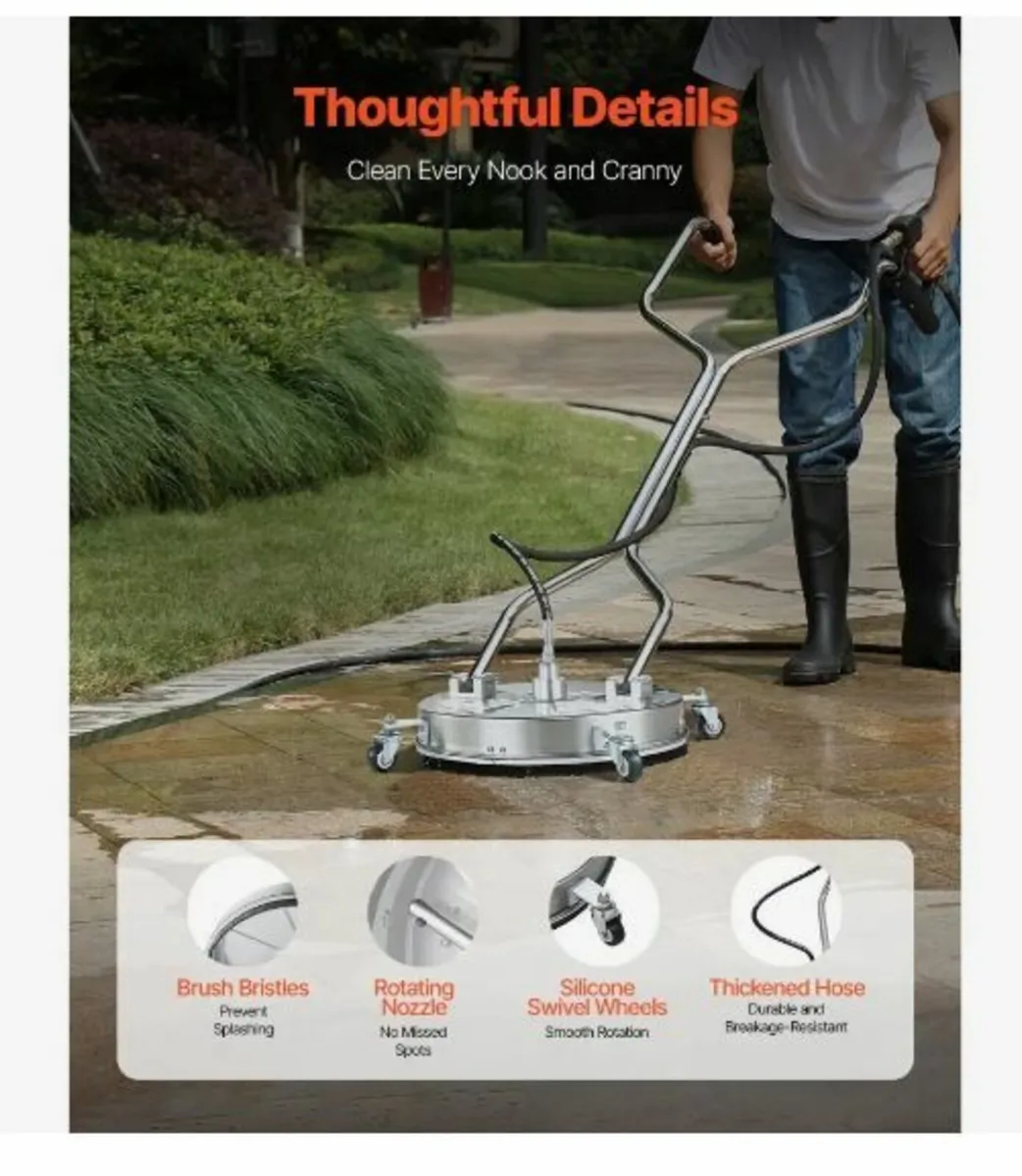 18" Pressure Washer Surface Cleaner - Image 4